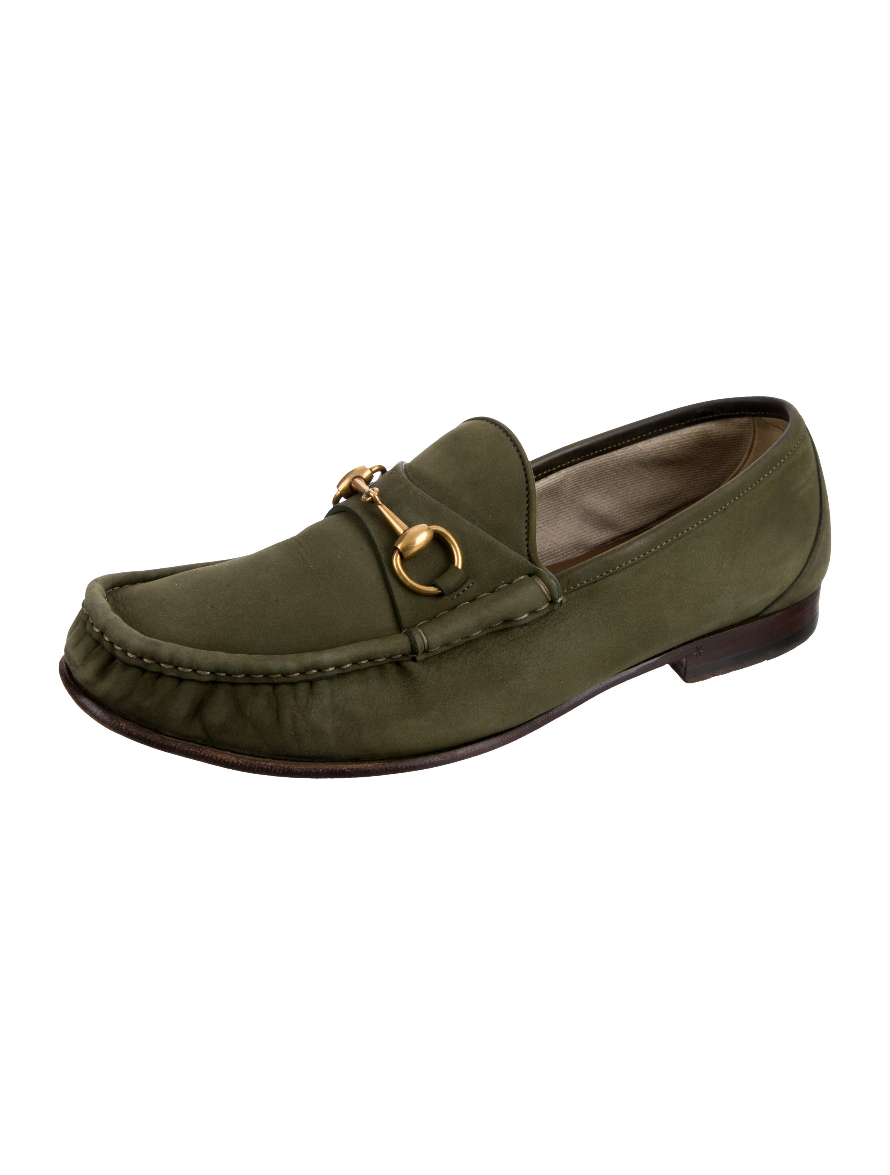 Gucci Horsebit Accent Leather Dress Loafers